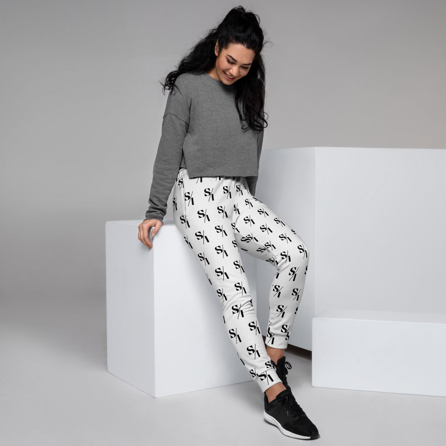 S/I logo Women's Joggers  all-over printed